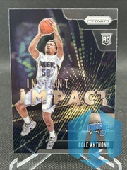 2020-21 Prizm Instant Impact Rookie #12 Cole Anthony Orlando Magic